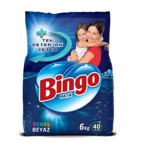 Bingo Matik Toz Çamaşır Deterjanı Renkli Beyaz 6 kg Fiyatı