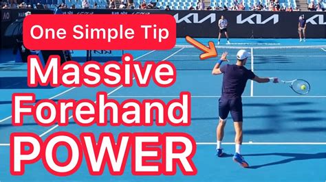 Easily Get Massive Forehand Power Spin Tennis Technique Explained