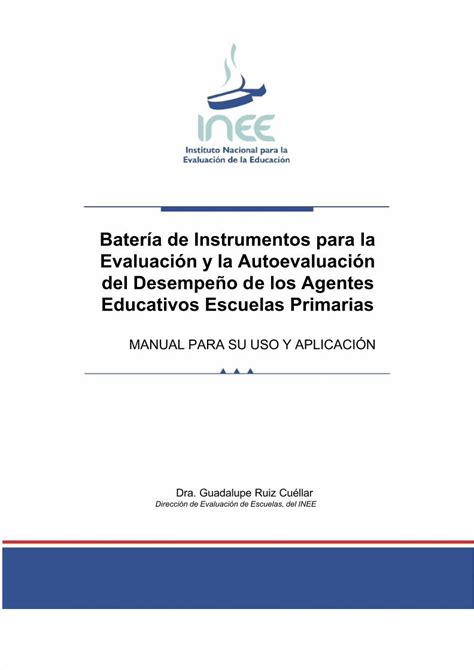 Pdf Bateria Instrumenos Para La Evaluacion Y Autoevaluacion Mexico