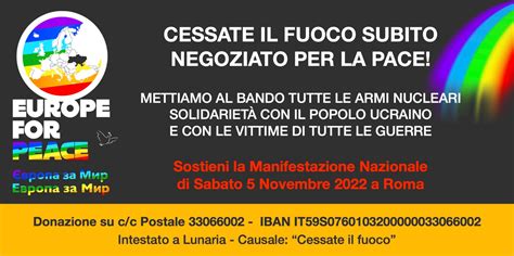 Cessate Il Fuoco Subito Negoziato Per La Pace Manifestazione