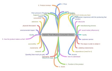 Factors That Influence Consumer Choice Coggle Diagram