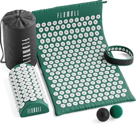 Flamell Acupressuur Mat Met Kussen Shakti Mat Spijkermat Incl