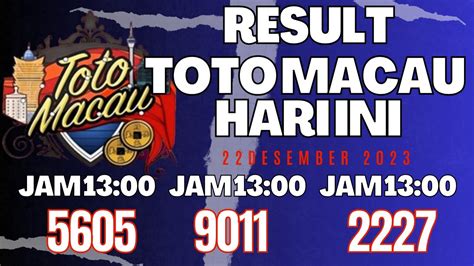 Prediksi Macau Hari Ini Desember Prediksi Totomacau Hari