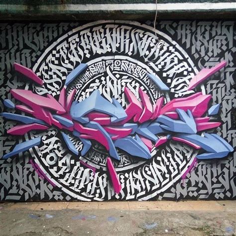 Collaboration With Finest Calligraphy Artist Dhellet Graffiti 3dgraffiti 3donly Montanacans