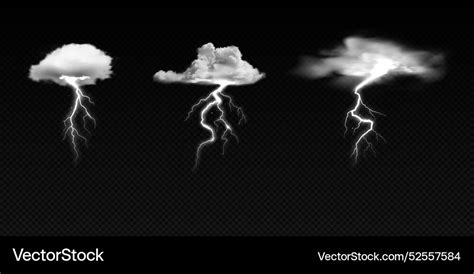 Set Of Storm Clouds Royalty Free Vector Image Vectorstock