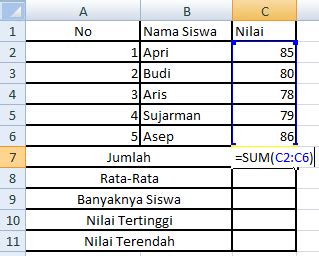 Rumus Matematika Excel Ilmu