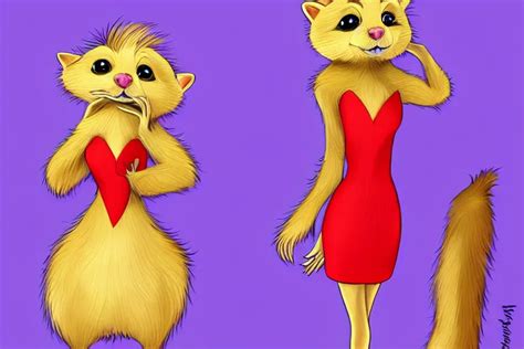 Lorax Movie Detailed Illustration Ferret Character Stable