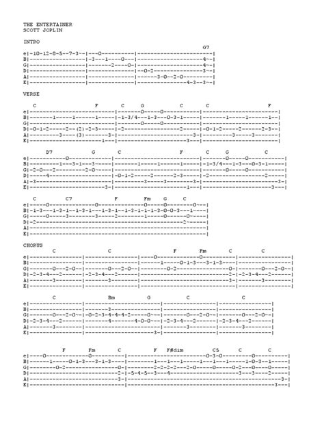 Scott Joplin The Entertainer Pdf Musical Forms