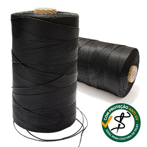 Fio Torcido Cordonel Nylon Grilon Preto G Un Submarino