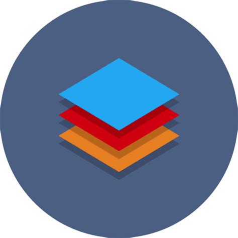 Stack, abstract, data, type icon - Free download