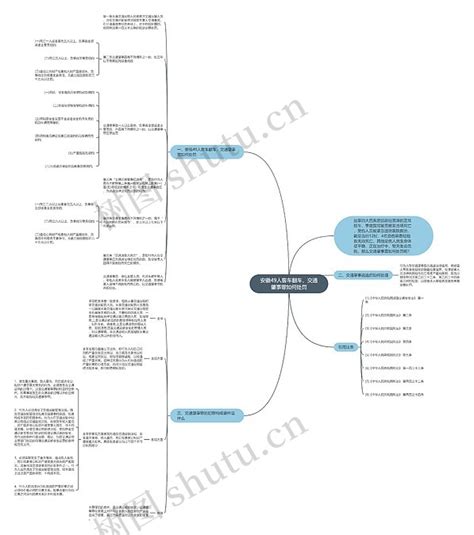 安徽49人客车翻车，交通肇事罪如何处罚思维导图编号p6339417 Treemind树图