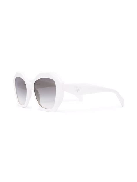 Shop Prada Eyewear Symbole Geometric Frame Sunglasses With Express Delivery Farfetch