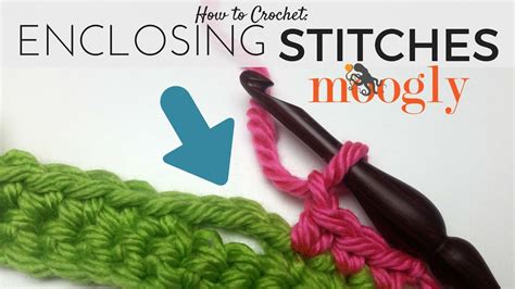 How To Crochet Enclosing Stitches Right Handed Youtube