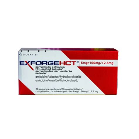 Emmavic Pharmacy - Exforge HCT 5mg/160mg/12.5mg x 28 (PER CARD)
