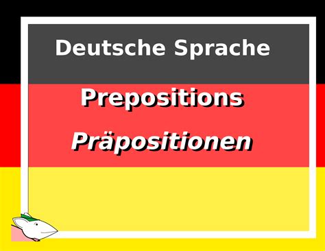 German Grammar Case Specific Prepositions Präpositionen — Lab Rat Abroad