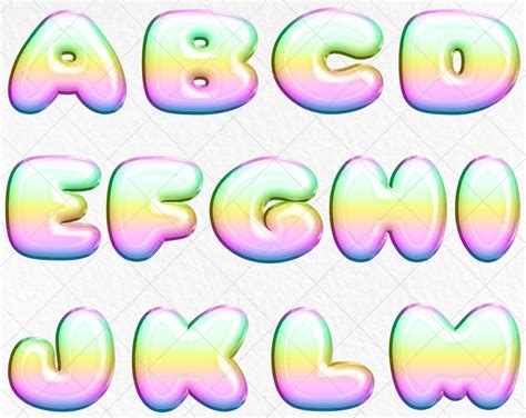 Rainbow Alphabet Clipart Rainbow Letters Clipart Rainbow Photos ...