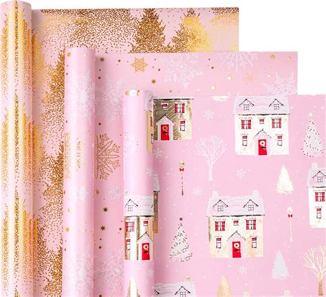 Wrapaholic Christmas Wrapping Paper Roll Mini Roll 3