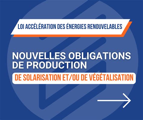 Loi Accélération Des énergies Renouvelables Nouvelles Obligations De