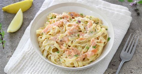 Recette Tagliatelles au saumon fumé à l italienne 750g