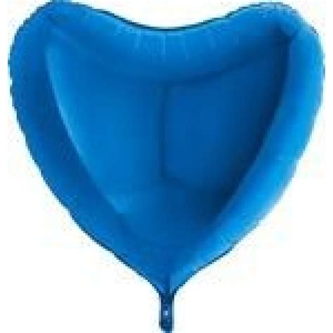 GLOBO 36 FOIL CORAZON AZUL