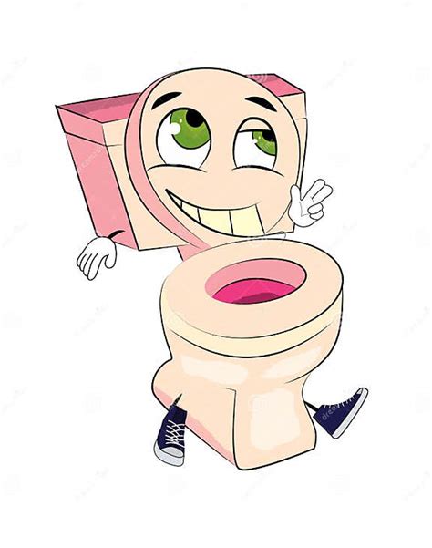 Happy Toilet Cartoon Stock Illustration Illustration Of Isolated