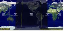 Mappa Eclissi Luna Coelum Astronomia