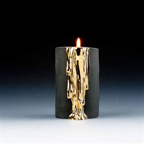 Black And Gold Candle Home And Living Container Candles Pe