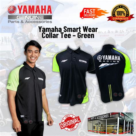 YAMAHA SMART WEAR COLLAR TEE T-SHIRT MOTOGP 2024 COLLAR SERIES ( Baju ...