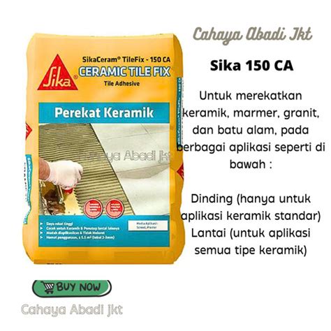 Jual SIKA 150CA SIKA CERAM TILE FIX PEREKAT KERAMIK 25KG LUAR KOTA