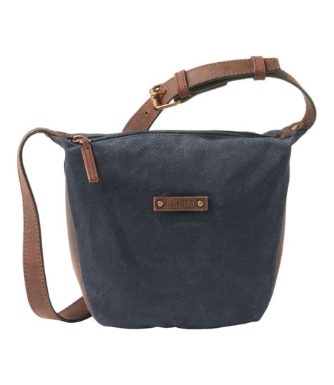 L L Bean Waxed Canvas Crossbody Small Crossbody Bags At L L Bean