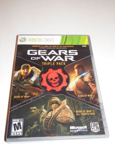 Gears Of War Triple Pack Microsoft Xbox 360 2011 Works Great