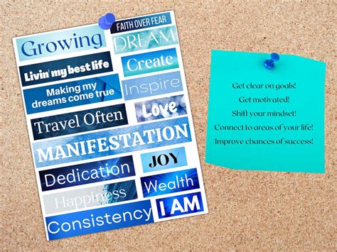 Vision Board Kit Vision Board Printables Printable Magazine Words