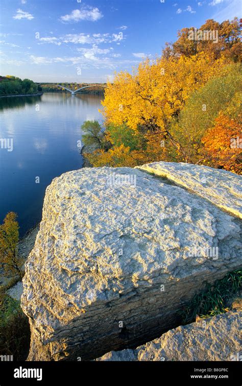 View Of The Mississippi River Between Minneapolis And St Paul