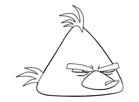 Chuck Angry Bird Coloring Pages Coloringpagesonly