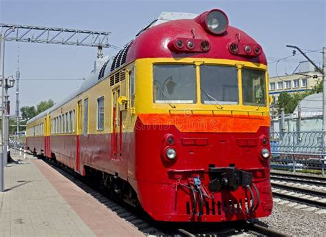 Diesel train 1 stock image. Image of moscow, wagon, railroad - 14598447