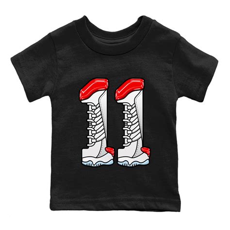 Air Jordan 11 Cherry Number 11 Kids Shirts Snrt Sneaker Tees Snrt