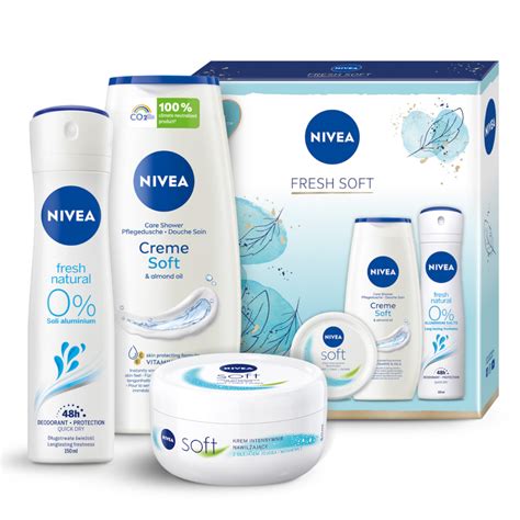 Nivea Fresh Soft zestaw kosmetyków dla kobiet 250 ml 150 ml 75 ml