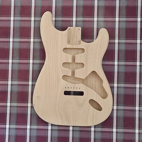 Woodtech Routing 2 Pc Alder Stratocaster Body Unfinished Reverb