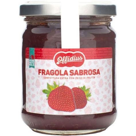 Confettura Extra Di Fragola Sabrosa Marmellata Con Frutta Di Prima