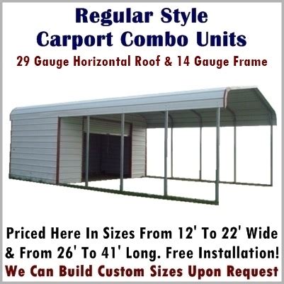 Carport Shed Combo Plans PDF Woodworking