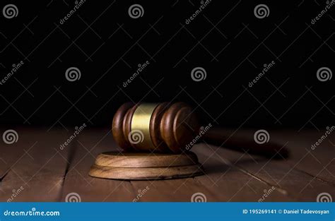 Judge On Desk Stock Image Image Of Gavel Concept Lawyer 195269141