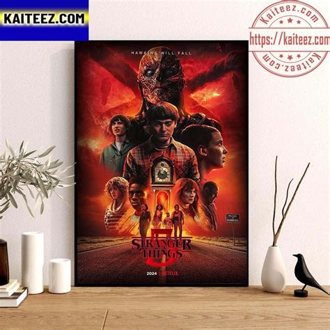 Stranger Things 5 Hawkins Will Fall Season 5 2024 New Poster Wall Decor