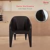 Supreme Futura Plastic Chairs For Home And Office Set Of Wenge