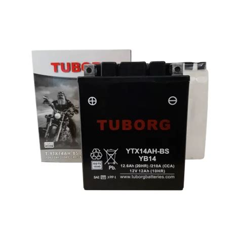 AKUMULATOR MOTOCYKLOWY TUBORG AGM YTX14AH BS 12V 12AH 210A