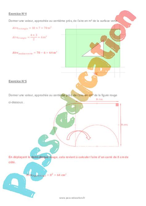 Aires De Figures Plus Complexes Examen Evaluation Bilan Contr Le