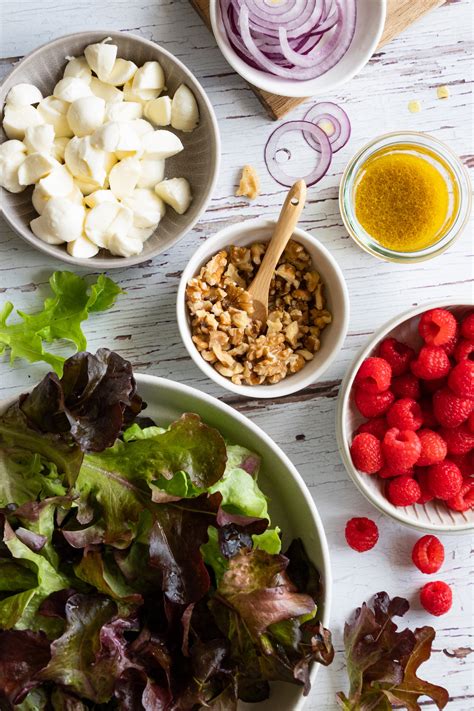 Salat Mit Himbeeren Fruchtiger Sommersalat