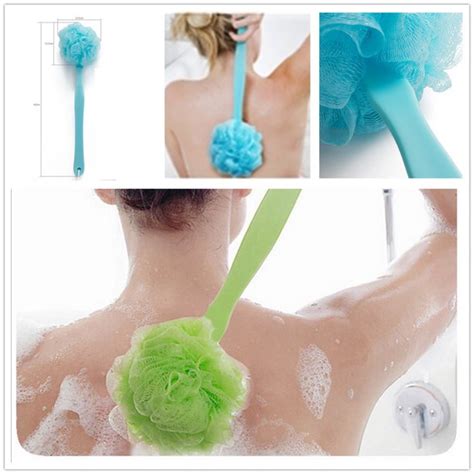 Loofah Sponge Back Scrubber Men And Women Long Handled Exfoliating Bath