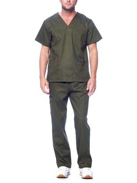 Dagacci Medical Uniform Unisex Men And Women V Neck Utility Cotton