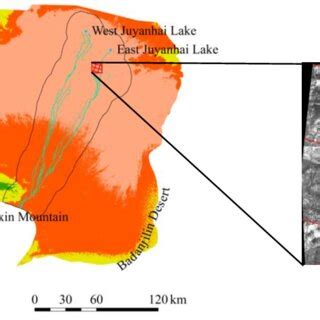 Digital Elevation Model Dem Of The Lower Reaches Of Heihe River And