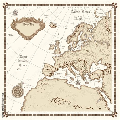 Europe map vector Stock Vector | Adobe Stock